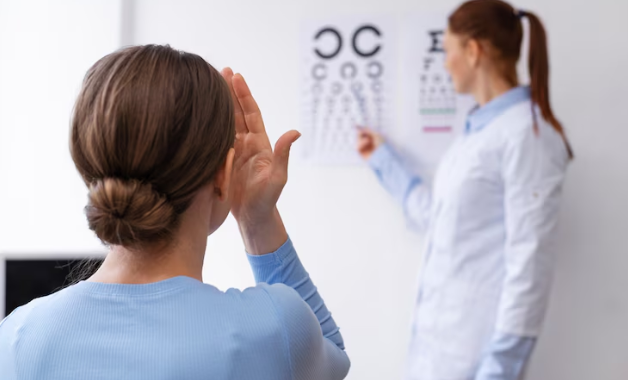 clínica com optometrista e O Impacto da Luz Artificial na Saúde dos Olhos