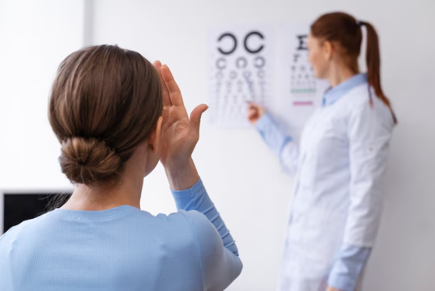 clínica com optometrista e O Impacto da Luz Artificial na Saúde dos Olhos